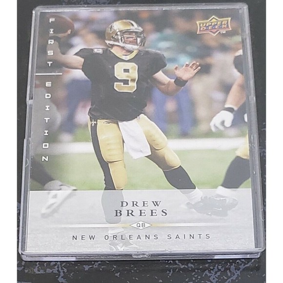 Drew Brees 2010 Super Bowl XLIV MVP 1st Edition Upper Deck Trading Card - Picture 3 of 3
